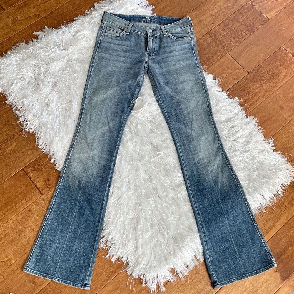 💚 7 For All Mankind A Pocket Flare Jeans Women’s 28 x 34